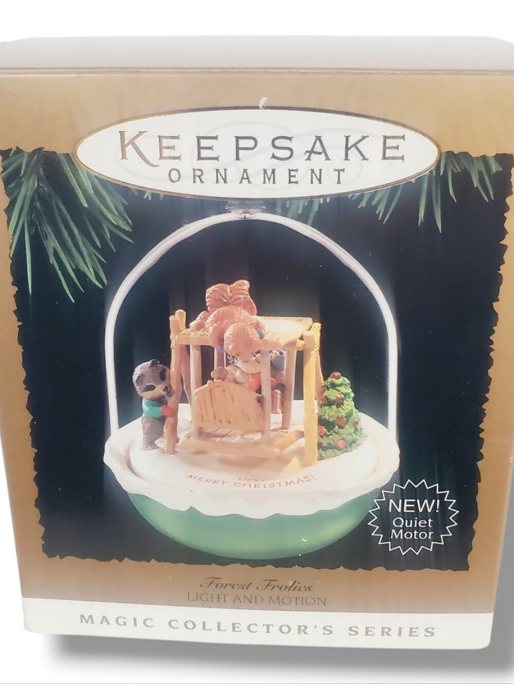 Keepsake Ornament Forest Frolics Light & Motion Magic Collector ‘s Series 1995